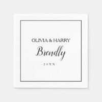 Script Elegante | Livro Branco Napkin