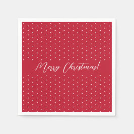 Guardanapo De Papel Script Elegante Vermelho