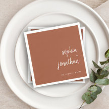 Script Minimalista Moderno | Terracotta Wedding