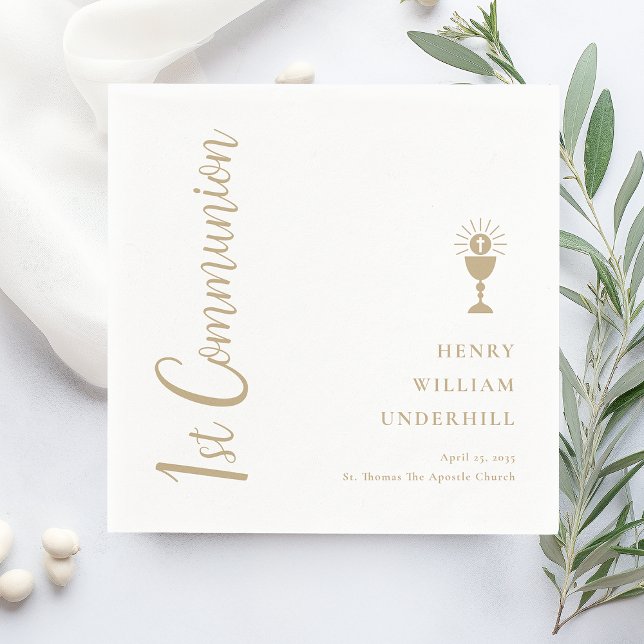 Guardanapo De Papel Scripts Boys 1rua Communion (Criador carregado)