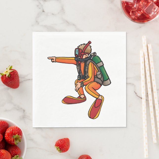 Guardanapo De Papel Scuba Diver (Insitu)