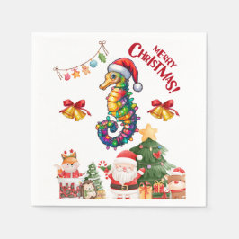 Guardanapo De Papel Seacavalo Natal Hat Xmas