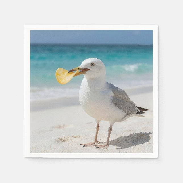Guardanapo De Papel Seagull with a Potato Chip (Frente)
