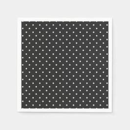 Guardanapo De Papel Seamless black and white polka dot pattern 
