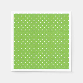 Guardanapo De Papel Seamless  bright lime polka dot pattern 