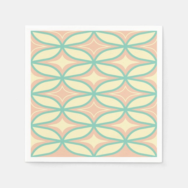 Guardanapo De Papel  Seamless geometric pattern in diamond shapes  (Frente)