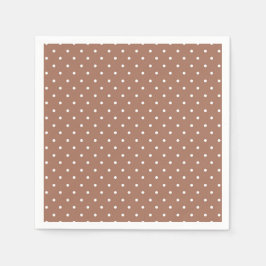 Guardanapo De Papel Seamless medium brown polka dot  pattern