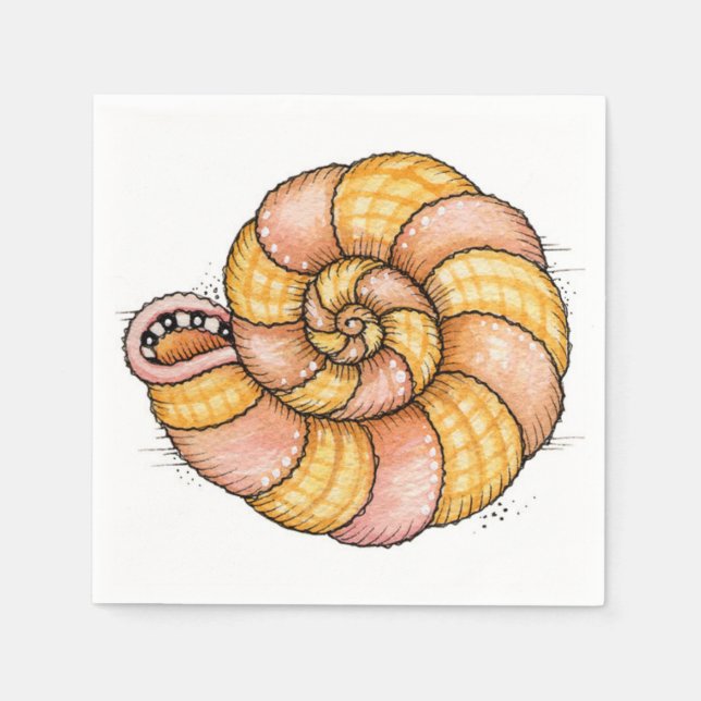 Guardanapo De Papel Seashell - Papel Napkins (Frente)