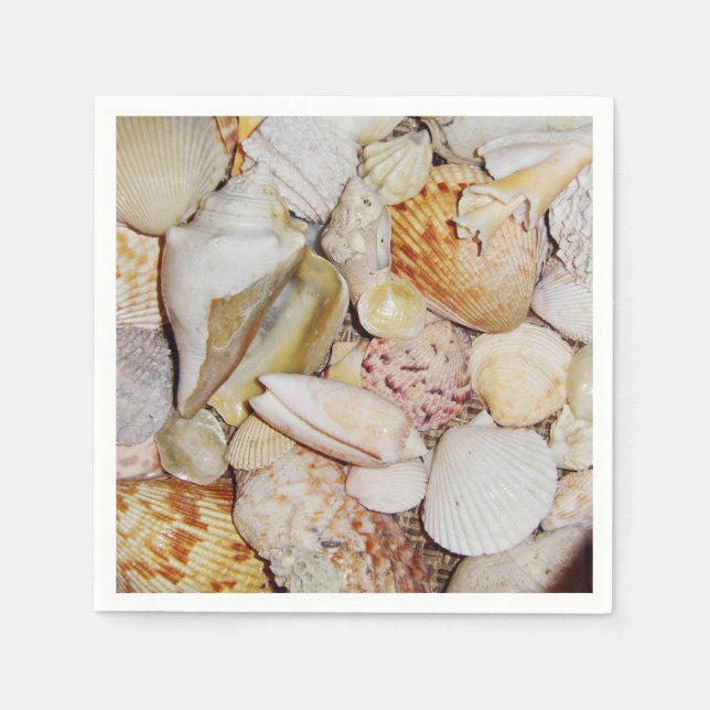 Guardanapo De Papel Seashells Napkins (Frente)