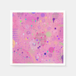 Guardanapo De Papel Seasonal Fruit Salad: Abstract Painting