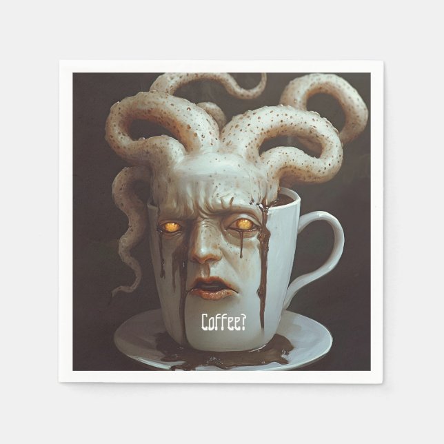 Guardanapo De Papel Segunda-feira de manhã azul (Frente)