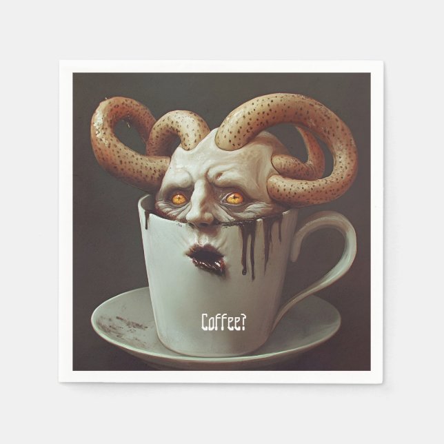 Guardanapo De Papel Segunda-feira de manhã azul (Frente)