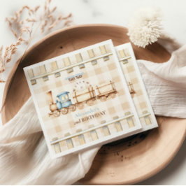 Guardanapo De Papel Segundo aniversário Choo Train