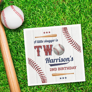 Guardanapo De Papel segundo aniversário de basebol para rapazes
