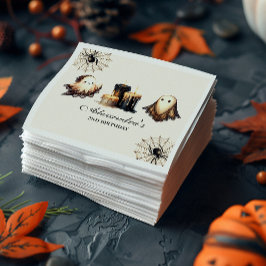 Guardanapo De Papel Segundo aniversário de Dia das Bruxas Vintage Goth
