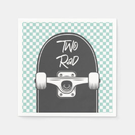 Guardanapo De Papel Segundo aniversário de placa de mala dupla