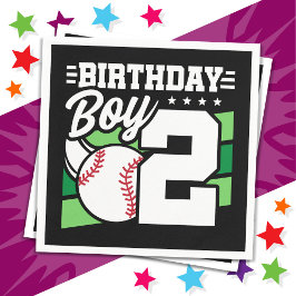 Guardanapo De Papel segundo aniversário de Tema de Festa de Baseball c