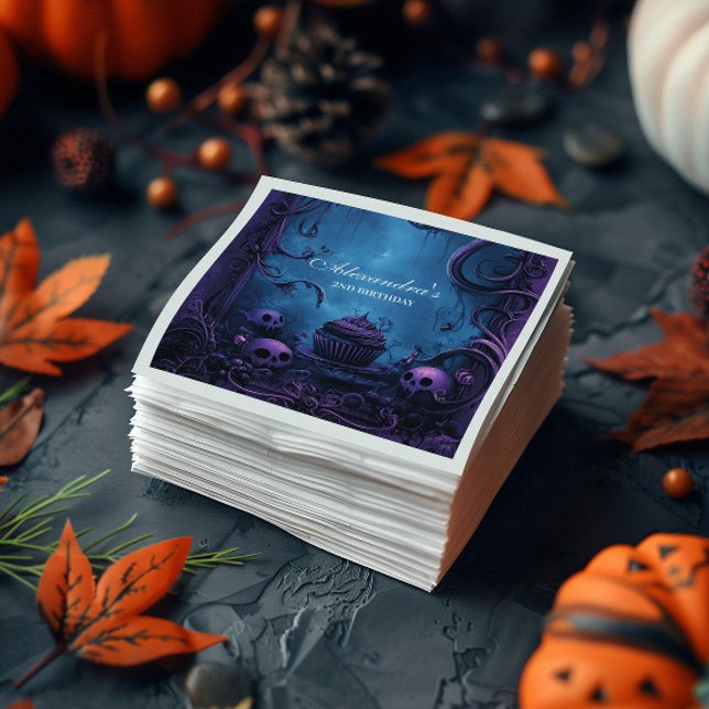 Guardanapo De Papel Segundo aniversário Gótico Roxo (Criador carregado)