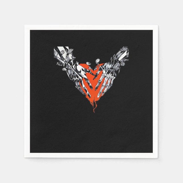 Guardanapo De Papel Segurando Cardíaco Clássico (Frente)