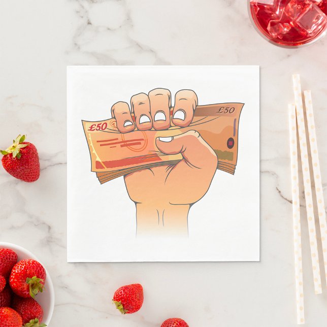 Guardanapo De Papel Segurando Dinheiro (Criador carregado)