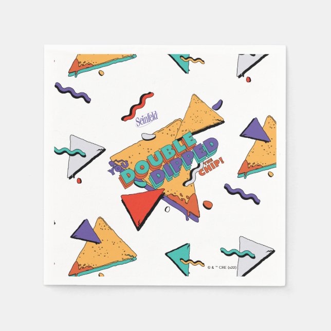 Guardanapo De Papel Seinfeld | Você Dipou o chip duas vezes (Frente)