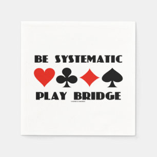 Guardanapo De Papel Seja Sistemático Jogar Bridge Advice Quatro Conjun