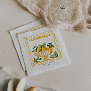 Guardanapo De Papel Selo Limoncello Bar de Casamento Italiano