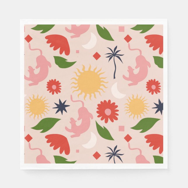 Guardanapo De Papel Selva Celestial (Frente)