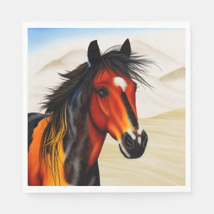 Guardanapo De Papel Selvagem No Coração - Um Pinto-Pony Ocidental Espi