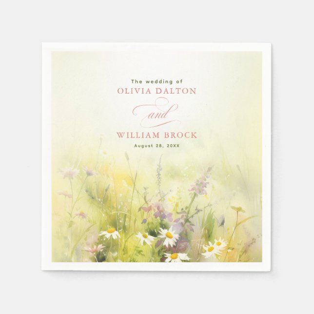 Guardanapo De Papel Selvagens Meadow Elegant Napkins (Frente)