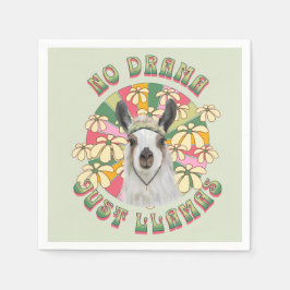 Guardanapo De Papel Sem Drama Apenas Lhamas - Cute Boho Llama