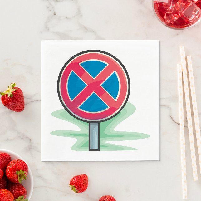 Guardanapo De Papel Sem Sinal de Estrada de Estacionamento Símbolo de  (Criador carregado)