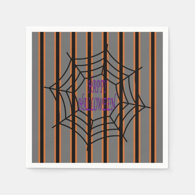 Guardanapo De Papel Semanas de Aranha do Halloween, divertido e Rico (Frente)
