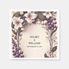 Guardanapo De Papel Sementes Fazendas Rurais Fruta De Madeira Ivy Casa