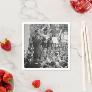 Guardanapo De Papel Sen. Robert Kennedy Campaigning para Presidente do