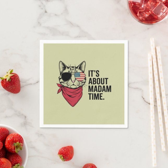 Guardanapo De Papel Senhora Presidente 2024 Kamala Harris DNC Rally (Insitu)