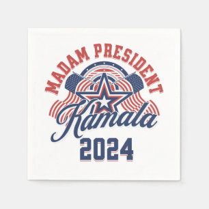 Guardanapo De Papel Senhora Presidente Kamala Harris 2024