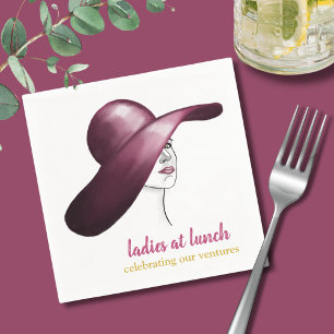 Guardanapo De Papel Senhoras no almoço - Evento Chic & Elegante