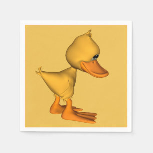 Guardanapo De Papel Senhorita, seu triste desenho amarelo Pato