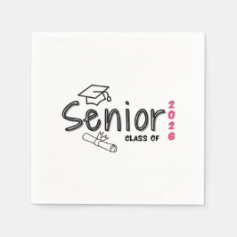 Guardanapo De Papel Senior Class of 2026 Paper Napkin