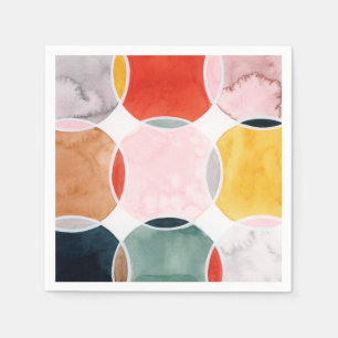 Guardanapo De Papel Sensical - Padrão do círculo