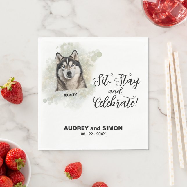 Guardanapo De Papel Sente-se, fique e comemore o casamento do Alasken  (Insitu)