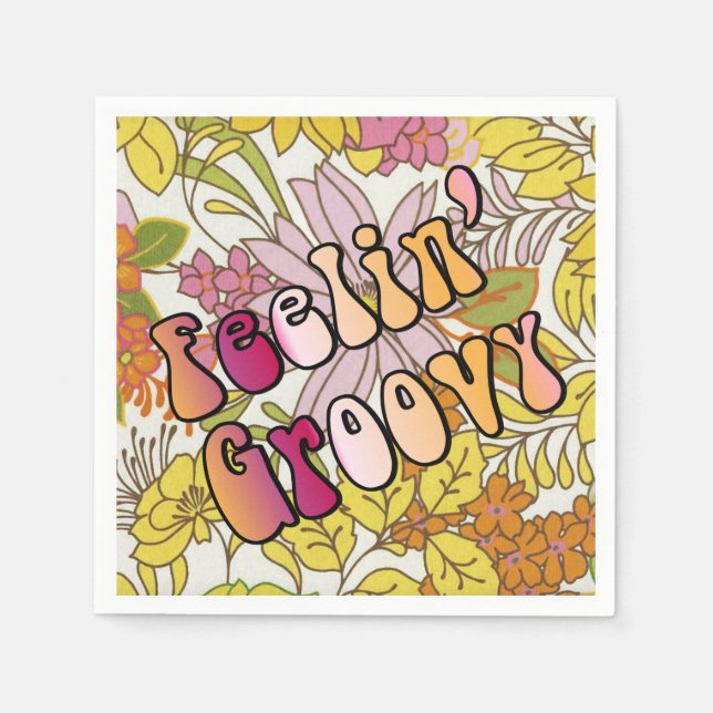 Guardanapo De Papel Sentir o Groovy (Frente)