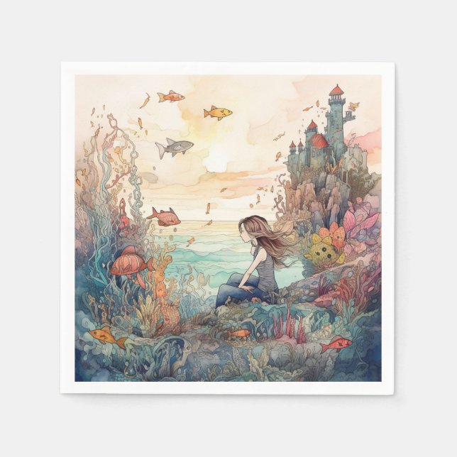 Guardanapo De Papel Sereia (Frente)