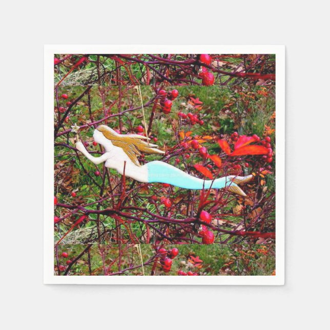 Guardanapo De Papel sereia carregando estrelada (Frente)