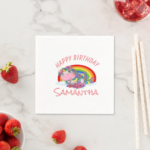 Guardanapo De Papel Sereia Party feliz Aniversário Napkins