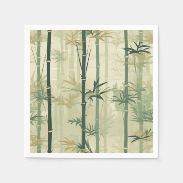 Guardanapo De Papel Serena Flor de Bambu Asiática  (3) (Frente)