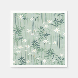 Guardanapo De Papel Serena Flor de Bambu Asiática (4)