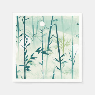 Guardanapo De Papel Serena Flor de Bambu Asiática (5)