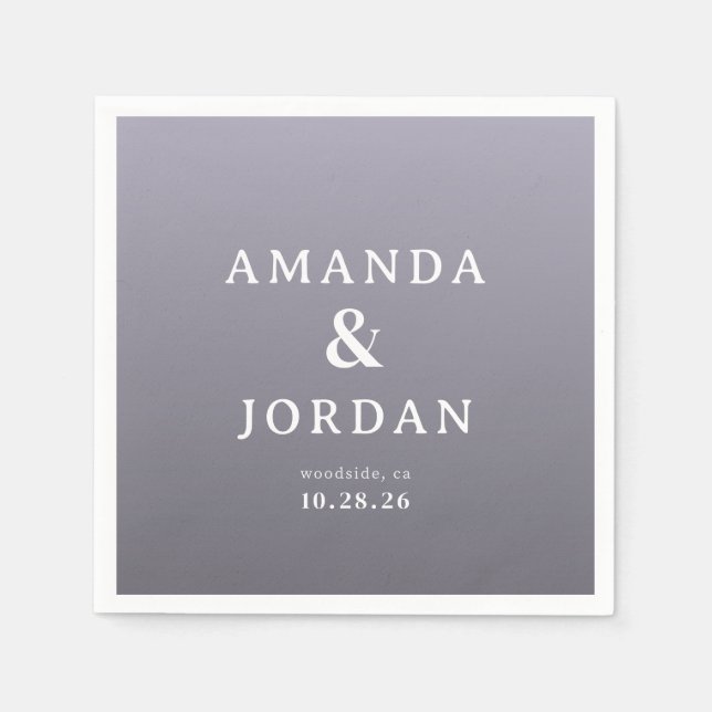 Guardanapo De Papel Serene Lavender Minimalist (Frente)